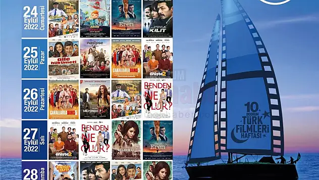 10. Bodrum Türk Filmleri Haftası Başlıyor