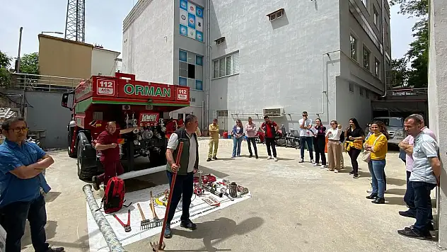 112 Acil Çağrı Merkezi Çalışanlarına Orman Yangını Eğitimi