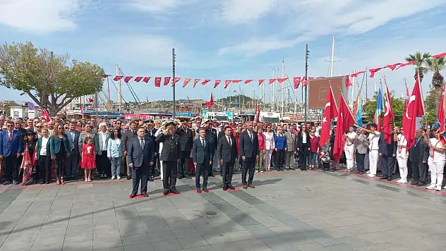 19 Mayıs Bodrum'da Törenlerle Kutlanıyor