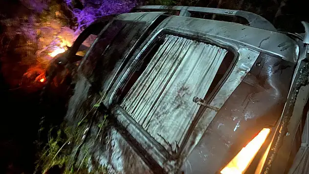 20 Metre Yükseklikten Düşen Araçta 1 Kişi Yaralandı