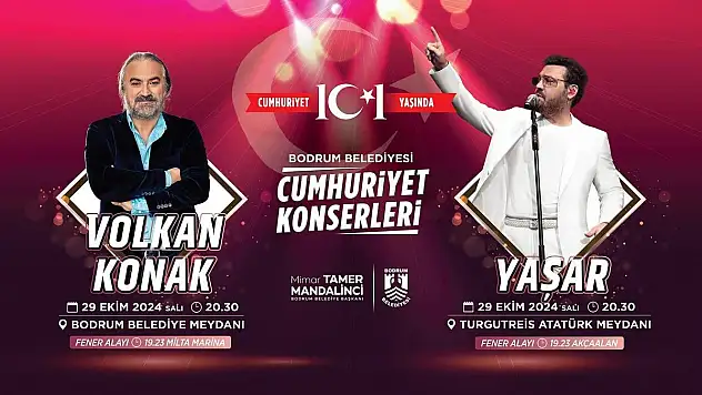 29 Ekim Bodrum'da Coşkuyla Kutlanacak