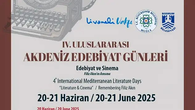 4. Uluslararası Akdeniz Edebiyat Günleri Bodrum'da yapılacak
