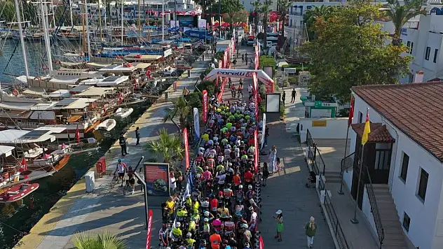 500'den Fazla Bisikletli, Bodrum'da Yarıştı