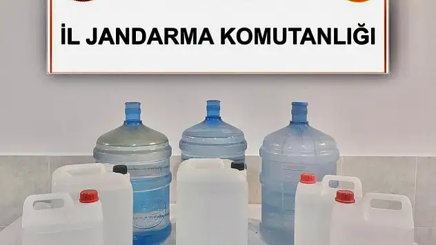 65 Litre Sahte Rakı Ele Geçirildi