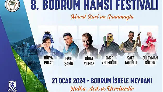 8. Bodrum Hamsi Festivali 21 Ocak 2024'te Gerçekleştirilecek