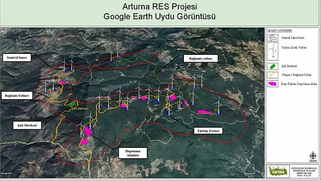 96,6 MW'lık Arturna RES projesinde inşaat başladı