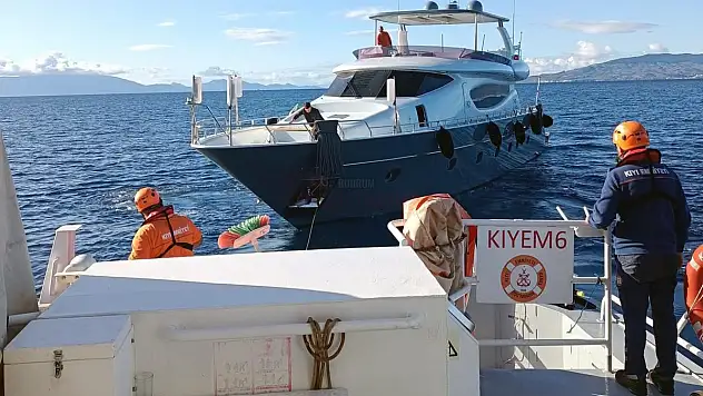 Açık Denizde Sürüklenen Tekneyi KIYEM Ekipleri Kurtardı