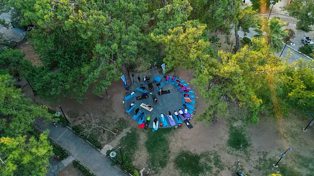 Açık hava yoga günleri Mumcular'da devam etti !