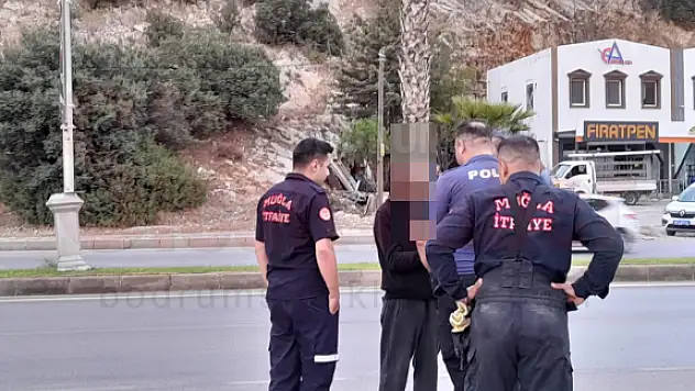 Ağaca Naylon Sarıp Yakmaya Çalışan Şahıs Yakalandı