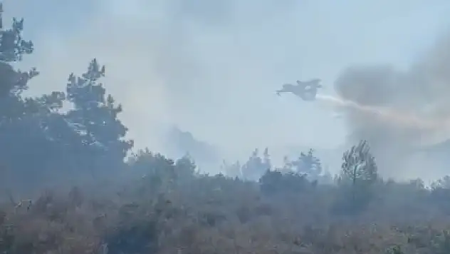 Akgedik Barajı Yakınlarında Yangın Çıktı