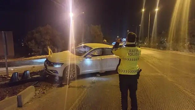 Alkollü Sürücü Kaza Yaptı