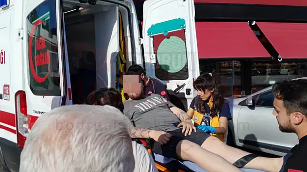 Aniden Dönüş Yapan Araca Çarpıp Yaralandı