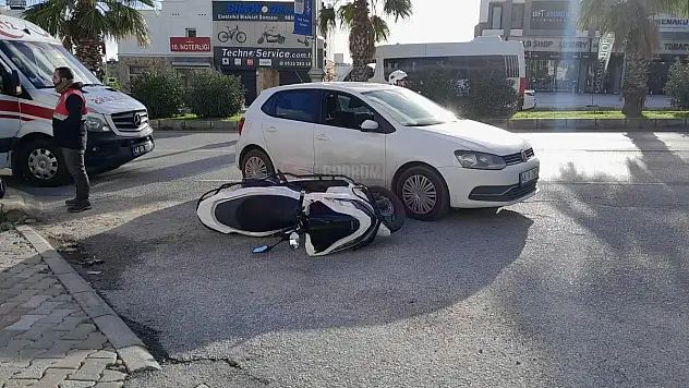 Anne ve Oğlu Motosiklet Kazasında Yaralandı