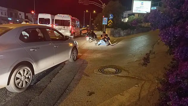 Araç Motosiklete Çarptı Kazada 1 Kişiyi Yaralandı