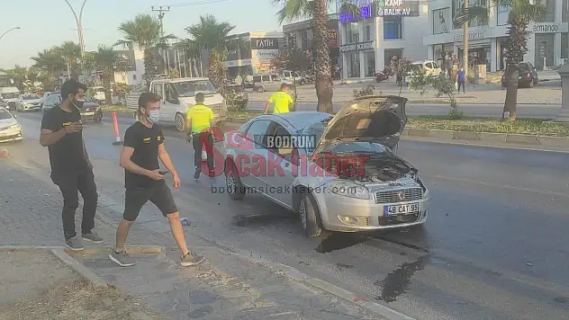 Aracın takla attığı anlar güvenlik kameralarına yansıdı