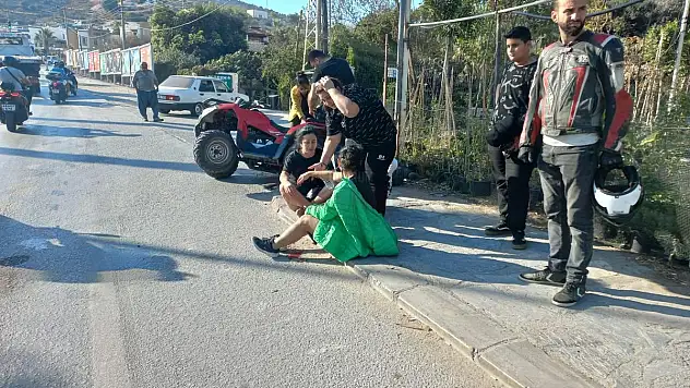 ATV'nin Tekeri Kırıldı Kazada 2 Kişi Yaralandı