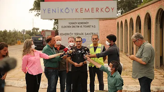 Bakan Dönmez, Kemerköy Termik Santrali'nde incelemelerde bulundu: