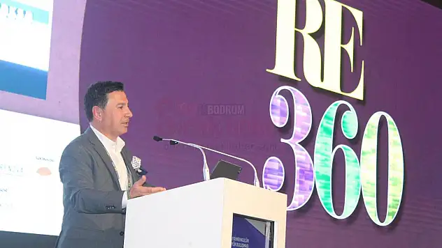 BAŞKAN ARAS RE360 GAYRİMENKUL BULUŞMASINDA KONUŞTU