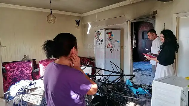 Belediye Ekipleri Yangınzedelerin Yanında