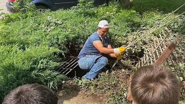 Belediye Ekipleri Yavru Kediyi Kurtardı