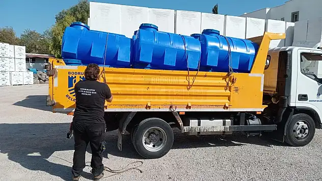 Belediyeden Vatandaşlara Su Deposu Desteği