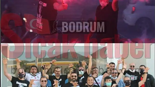 Beşiktaş Bodrum'da şampiyonluk kutladı
