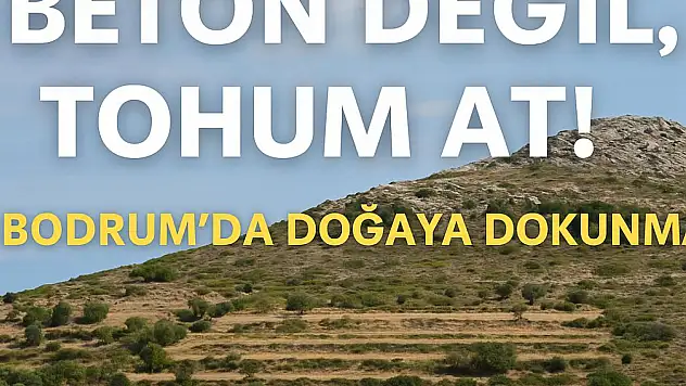 Beton değil tohum atmaya geldik