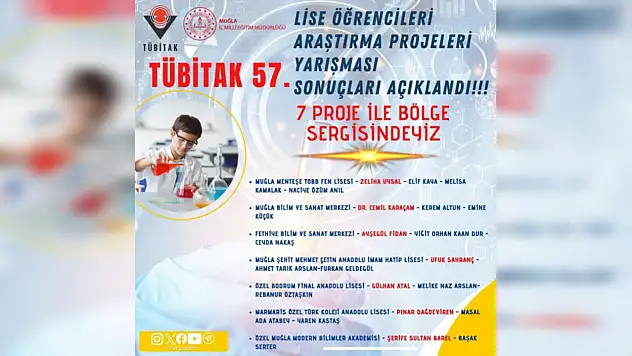 Bilimde gurur 7 proje finallerde