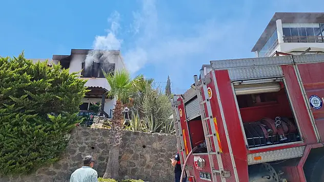 Bitez'de 1 Evde Çıkan Yangın Korkuttu