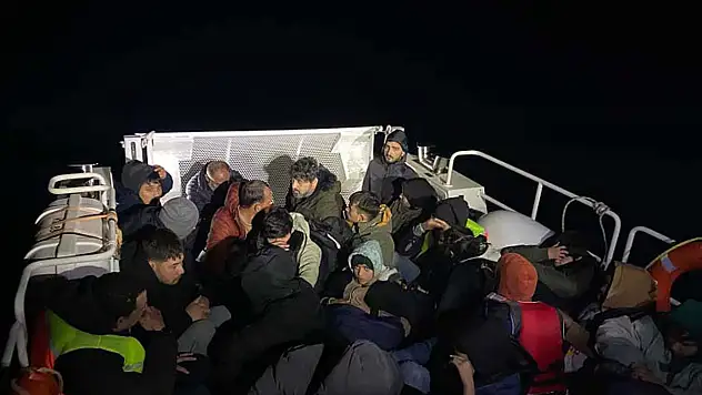 Bodrum açıklarında 39 kaçak göçmen ve 1 organizatör yakalandı