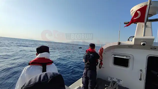 bodrum açıklarında 6 düzensiz göçmen kurtarıldı