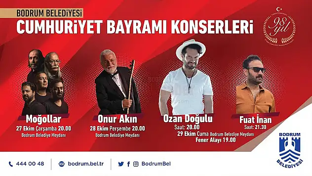 BODRUM BELEDİYESİ, 98.YIL COŞKUSUNU MEYDANLARA TAŞIYOR