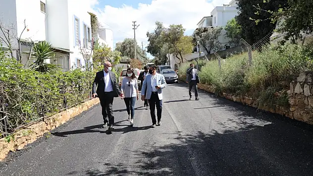 Bodrum Belediyesi altyapı ve üstyapı çalışmaları sürüyor