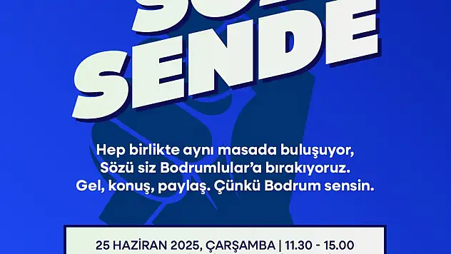 Bodrum Belediyesi'nden Halkla Buluşma Etkinliği