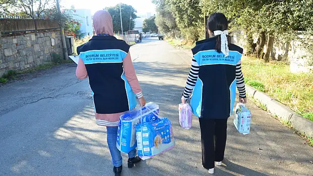 Bodrum Belediyesi'nden sosyal destek çalışmaları