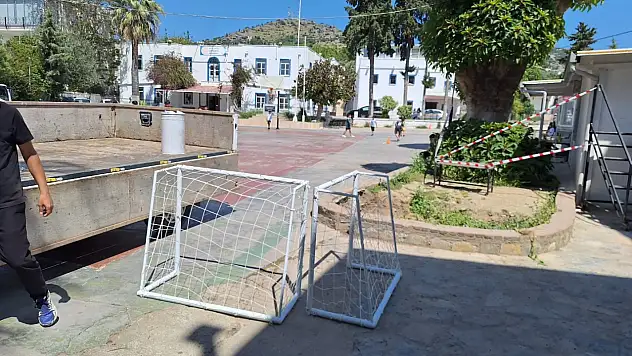 Bodrum Belediyesi okullarda yenileme çalışması yapıyor