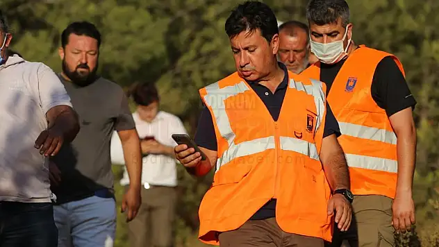 BODRUM BELEDİYESİ YANGIN YERİNDE, MÜCADELE SÜRÜYOR