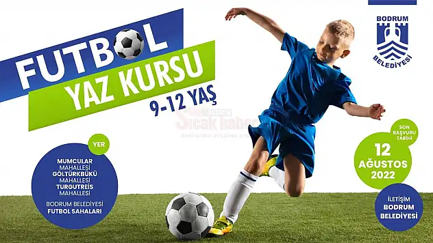 Bodrum Belediyesi'nden Ücretsiz Futbol Kursu