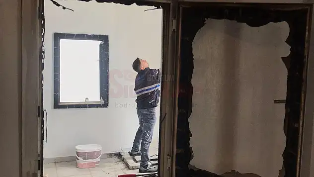 BODRUM BELEDİYESİ'NDEN YANGINDA ZARAR GÖREN AİLEYE DESTEK