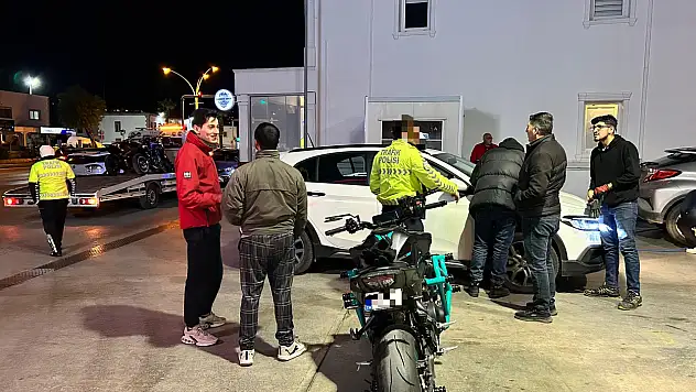 Bodrum'da açılır-kapanır plakalı motosikletlere sivil operasyon
