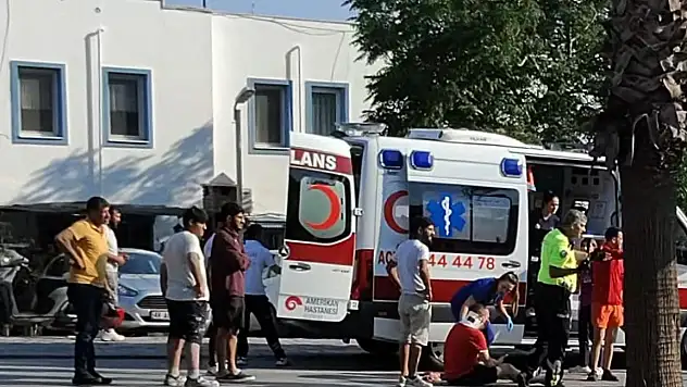Bodrum'da Aynı Anda İki Motosiklet Kazası: 2 Yaralı