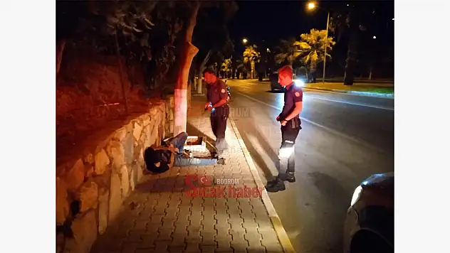 Bodrum' da Bir Şahıs Yol Kenarında Baygın Bulundu