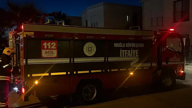 Bodrum'da dikkatsizlik yangına neden oldu