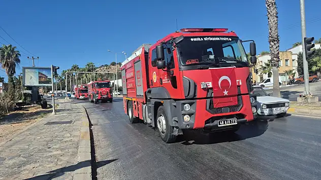 Bodrum'da itfaiyecilik haftası kortejle kutlandı !