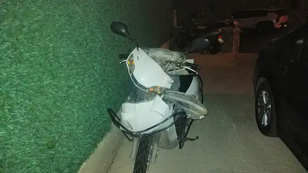 Bodrum'da motosiklet beton duvara çarptı