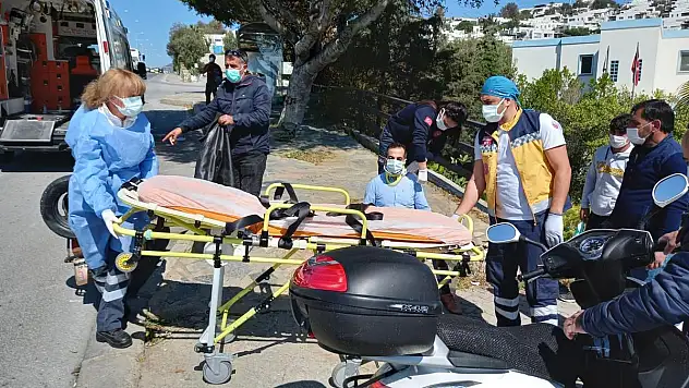 Bodrum' da Yaralanmalı Motosiklet Kazası