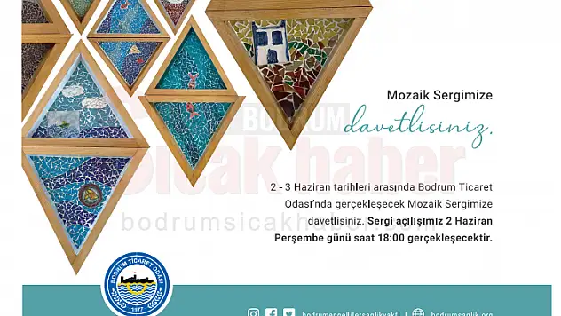 Bodrum Engelliler Sağlık Vakfı Mozaik Atölyesi, 5. Mozaik Sergisini Açıyor