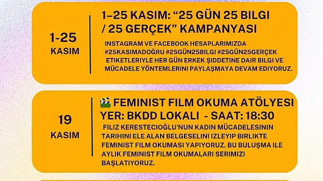 Bodrum Kadın Dayanışma Derneği eylem takvimini açıkladı