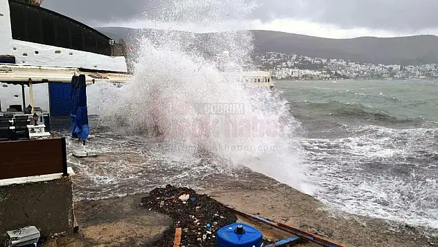Bodrum-Kaş Arası Denizlerde Fırtına Uyarısı