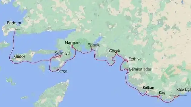 Bodrum-Kaş hattında kuvvetli fırtına